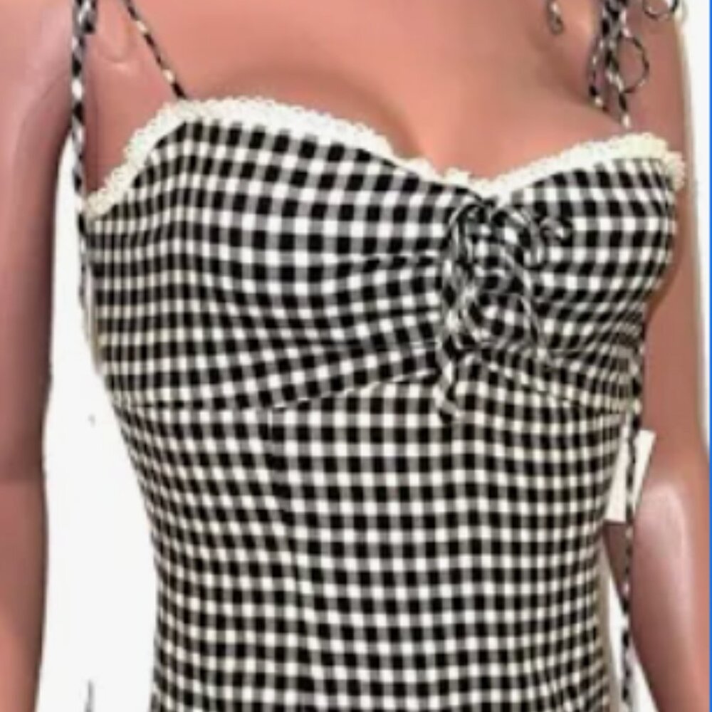 Reformation gingham tank top